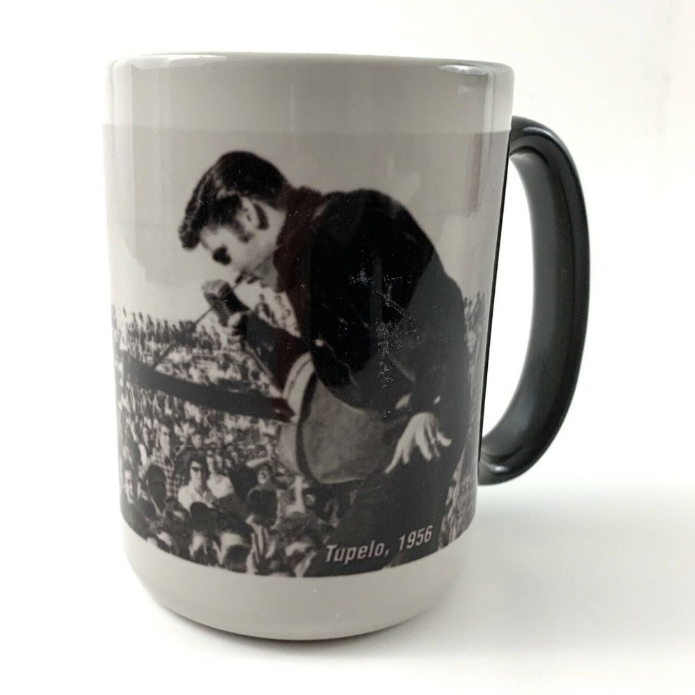 Elvis Presley Photo, Thermal Image-Changing Coffee Mug, Black 12 fl oz. VGC!